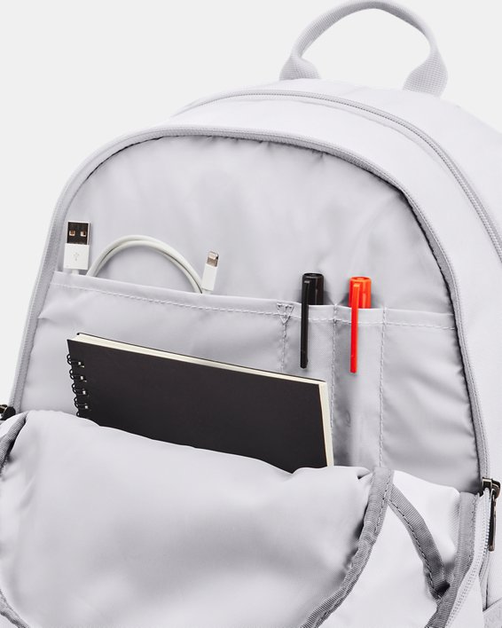 UA Hustle 5.0 Team Backpack, White, pdpMainDesktop image number 1